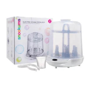 Snookums electric steam steriliser for baby bottles and feeding accessories