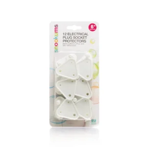 Pack of 12 baby safety socket covers for protecting electrical outlets