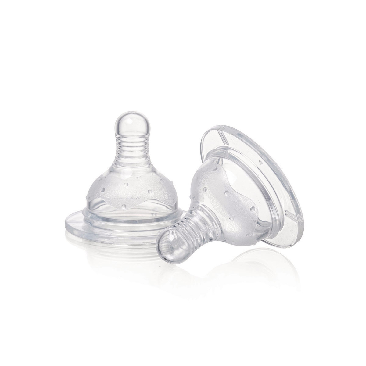 Standard neck cross-cut silicone bottle teats for baby feeding bottles